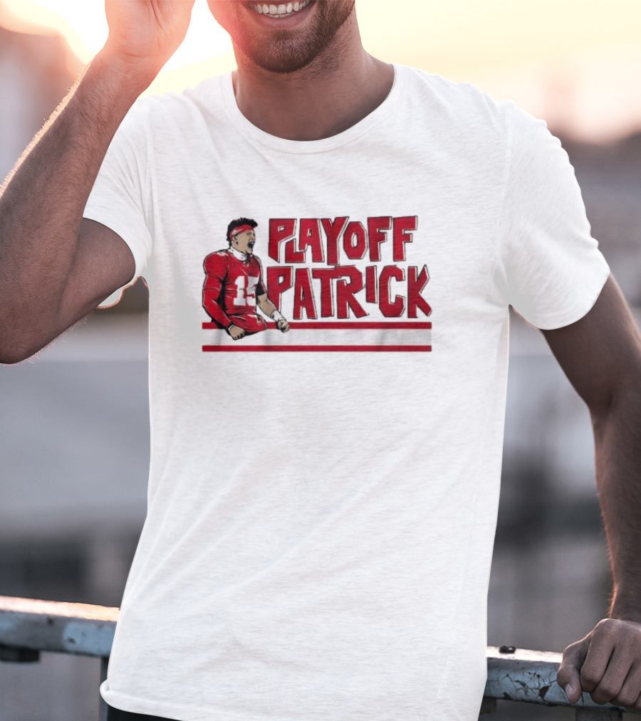 Playoff Patrick Mahomes Kansas City Chiefs Football Icon Graphic T-Shirt