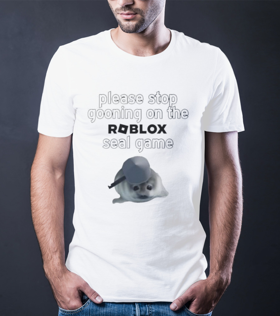 Stop Gooning On The Roblox Seal Game T-Shirt
