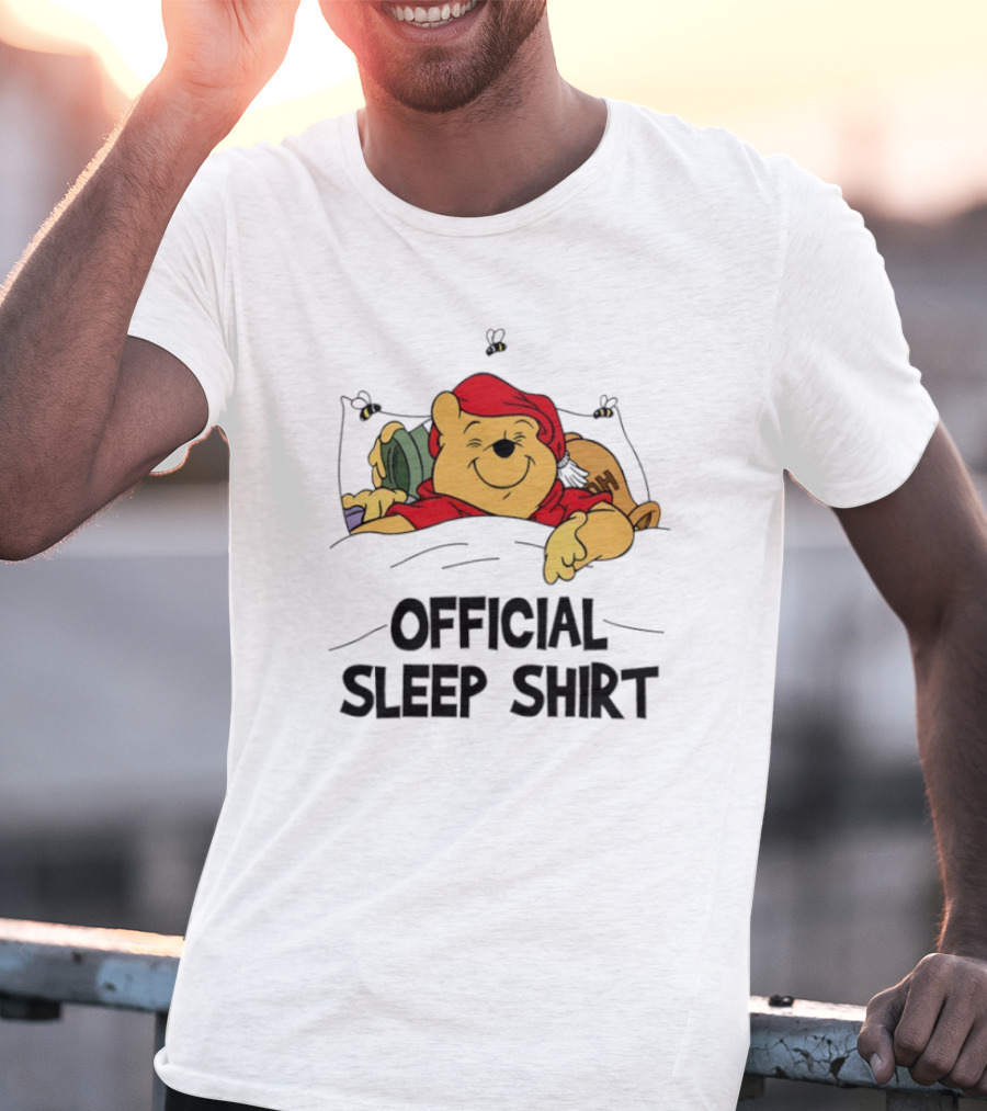 Pooh Pajama Sleep Emoji ZZZ Hunny Dreams T-Shirt