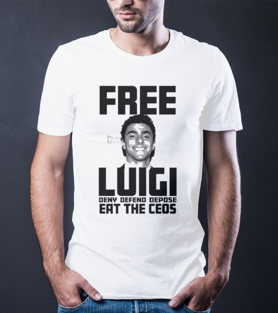 Portland USA Free Luigi Deny Defend Depose Eat The Ceos T-Shirt
