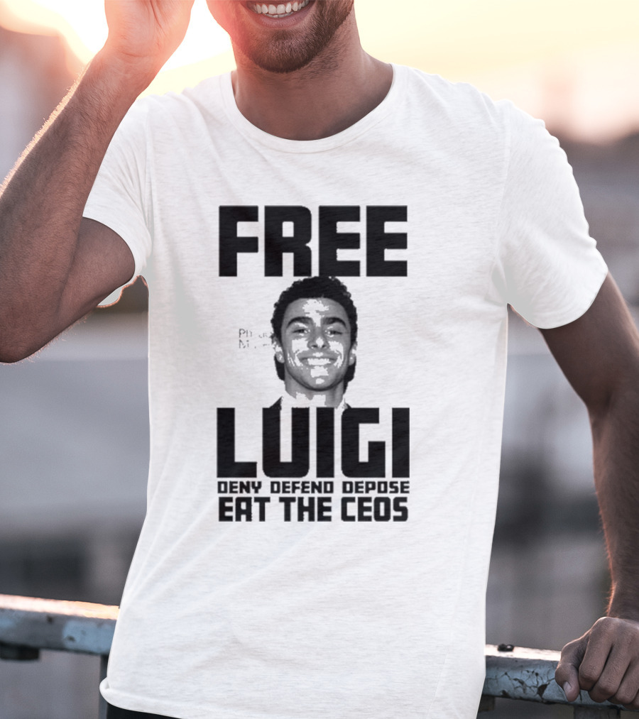 Portland USA Free Luigi Deny Defend Depose Eat The Ceos T-Shirt