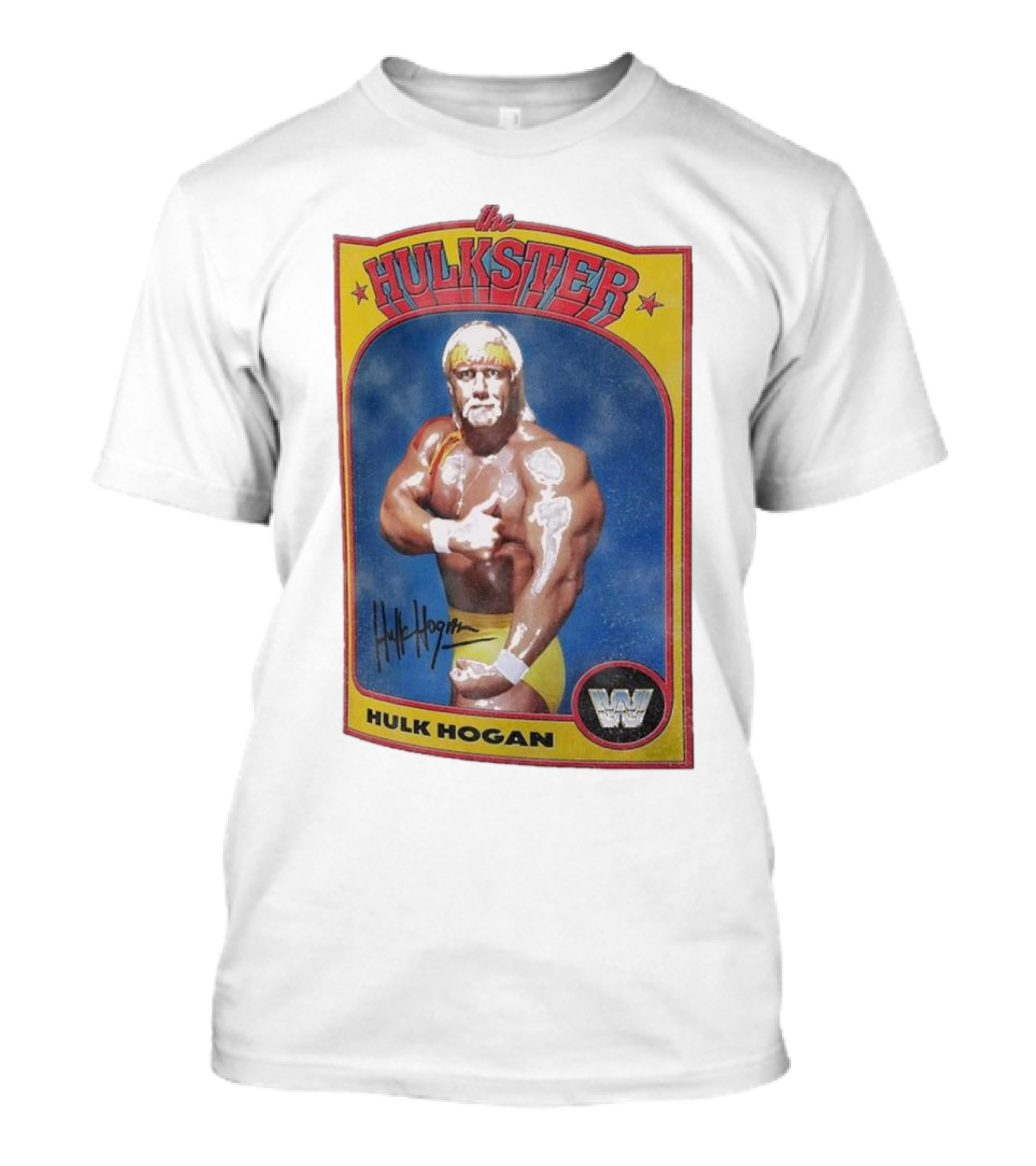 Hulk Hogan The Hulkster Vintage Sports Card Signature WWE 2025 Ripple Junction T-Shirt