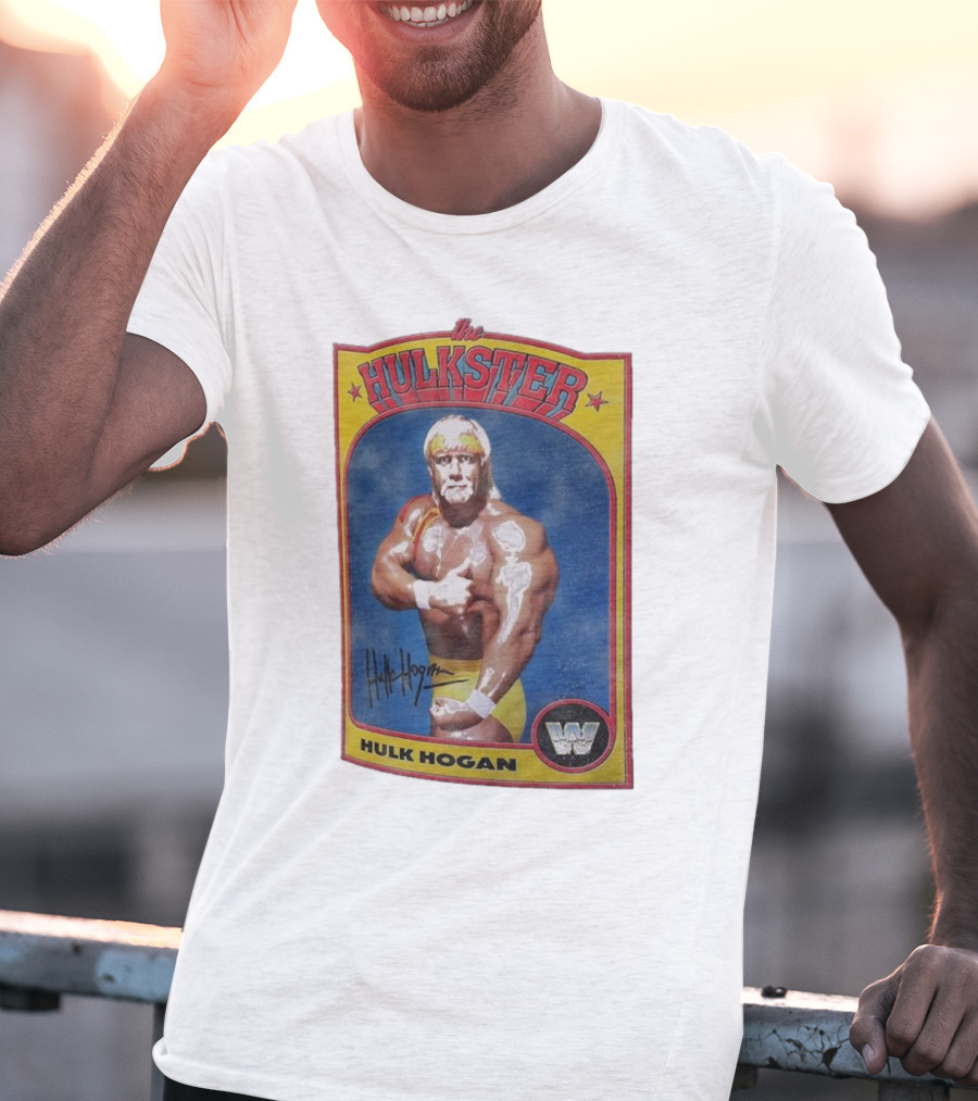 Hulk Hogan The Hulkster Vintage Sports Card Signature WWE 2025 Ripple Junction T-Shirt