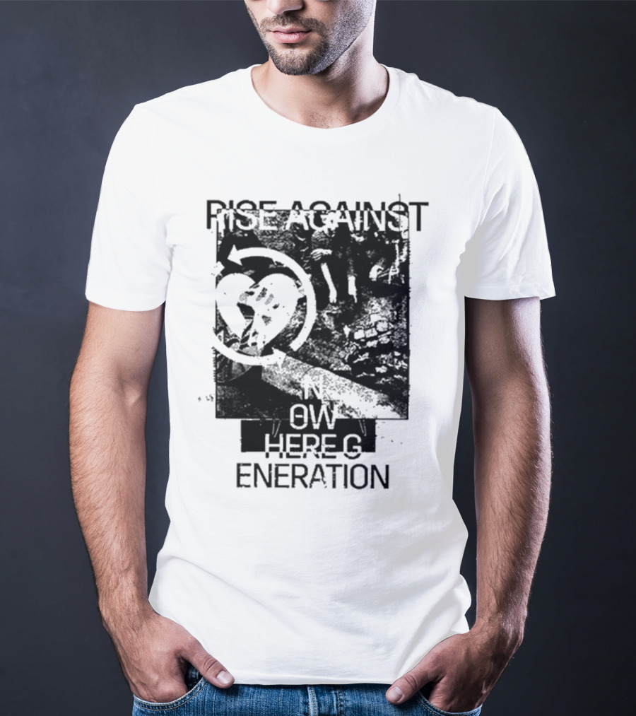 Rise Against Nowhere Generation Street Kids Stop Skeleton T-Shirt