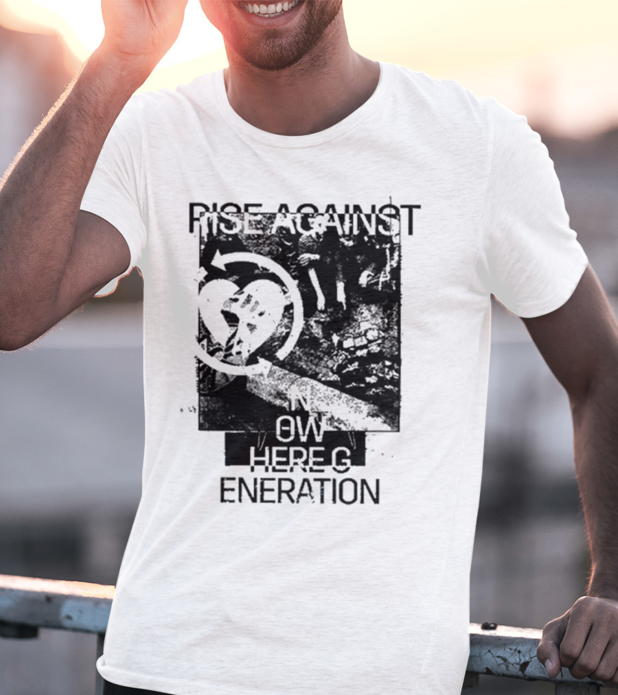 Rise Against Nowhere Generation Street Kids Stop Skeleton T-Shirt