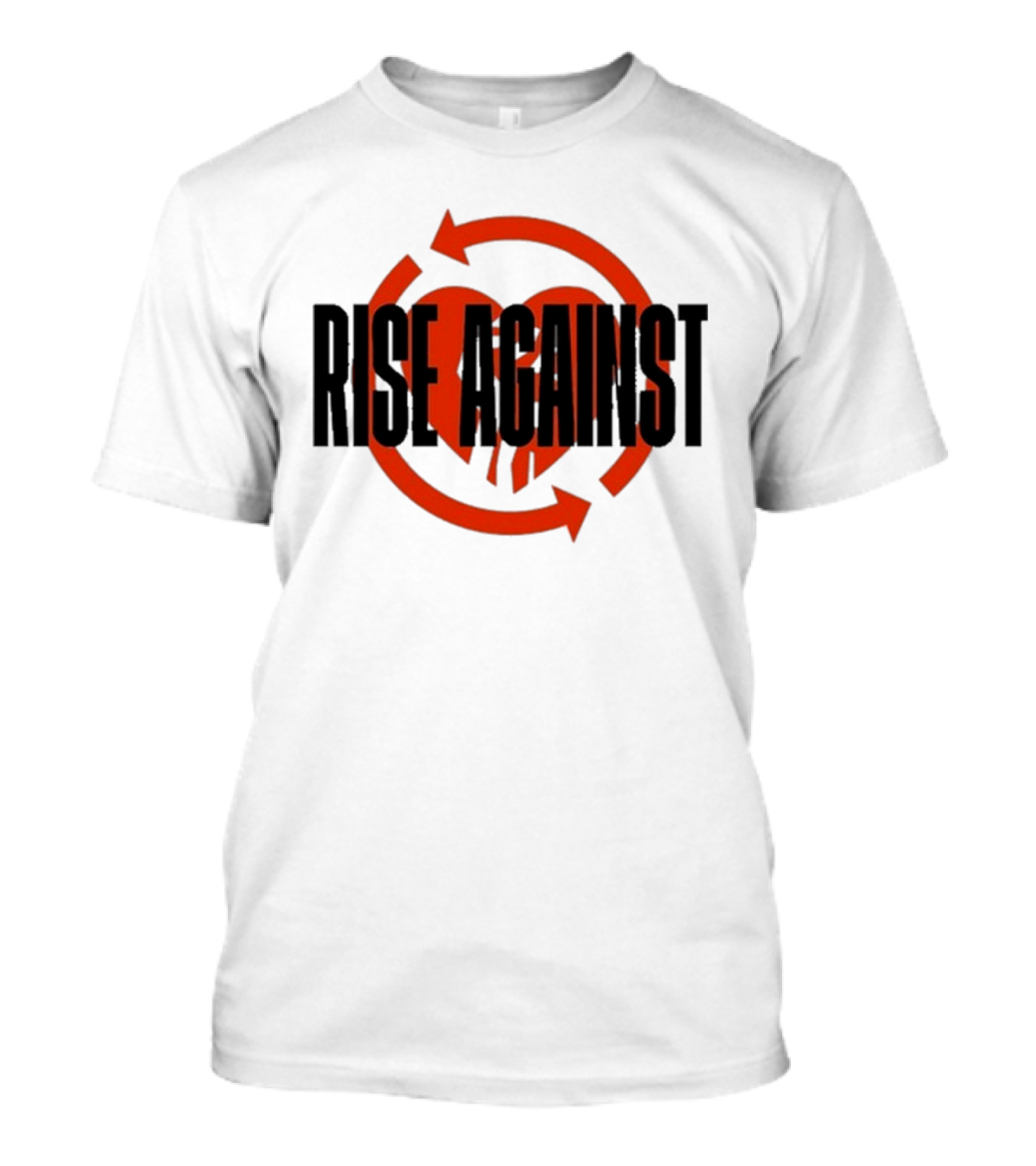Rise Against Red Heart Fist Arrow Emblem T-Shirt