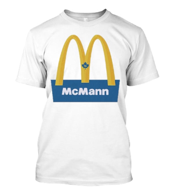 McMann 74 Maple Leaf Blue And Yellow Arches T-Shirt