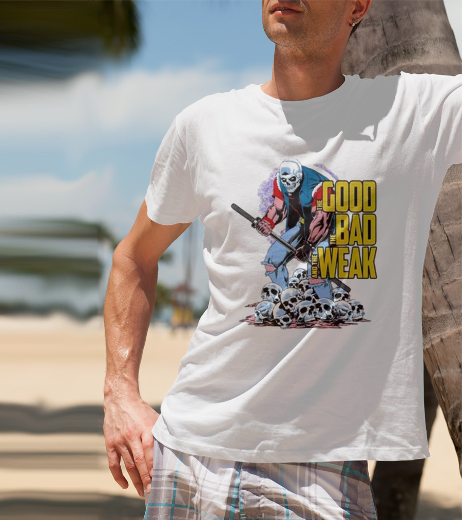 Raskolapparel The Good The Bad The Weak Skull Warrior With Bat T-Shirt