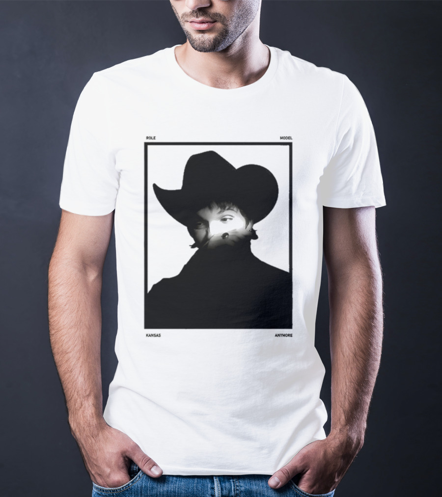 Role Model Anymore Kansas Cowboy Hat Boyfriend Fit Girls T-Shirt