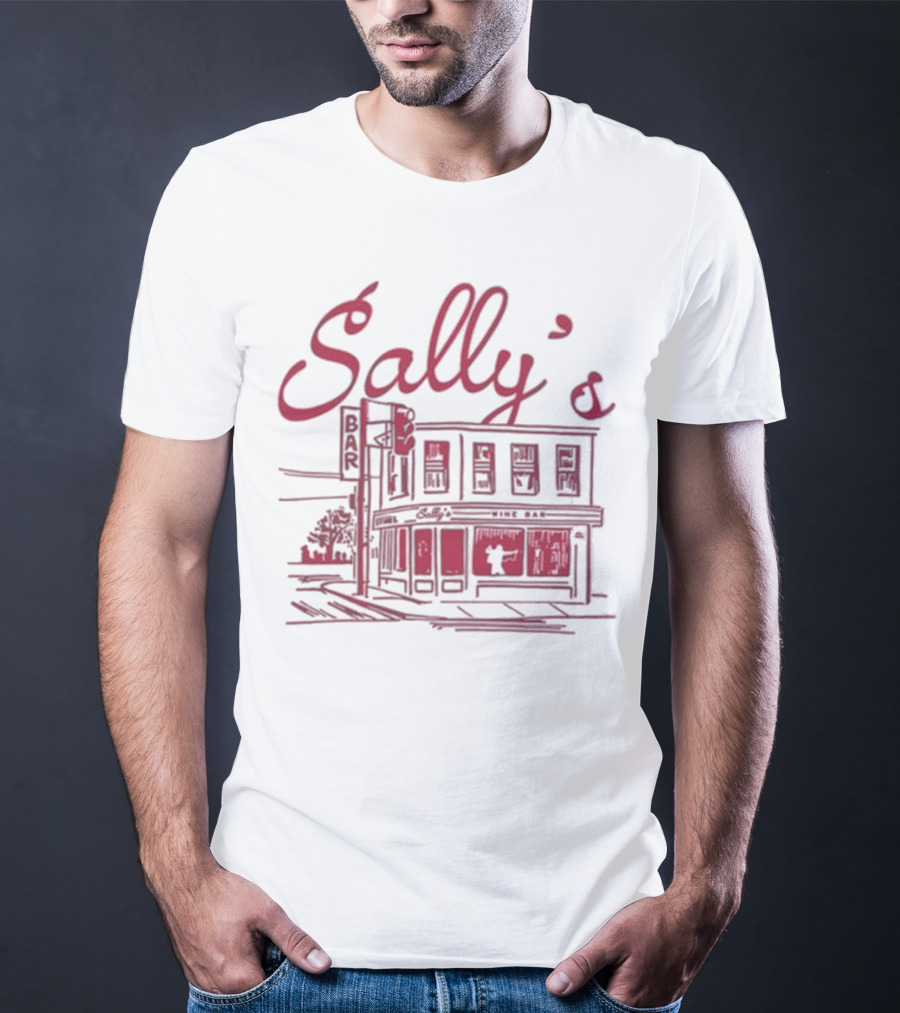 Sally's Role Model Wine Bar Building Sketch T-Shirt