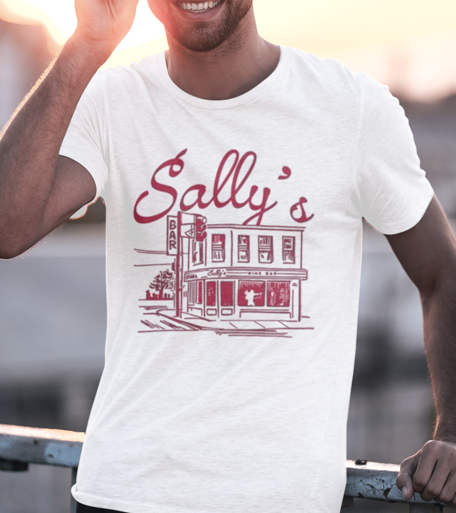Sally's Role Model Wine Bar Building Sketch T-Shirt