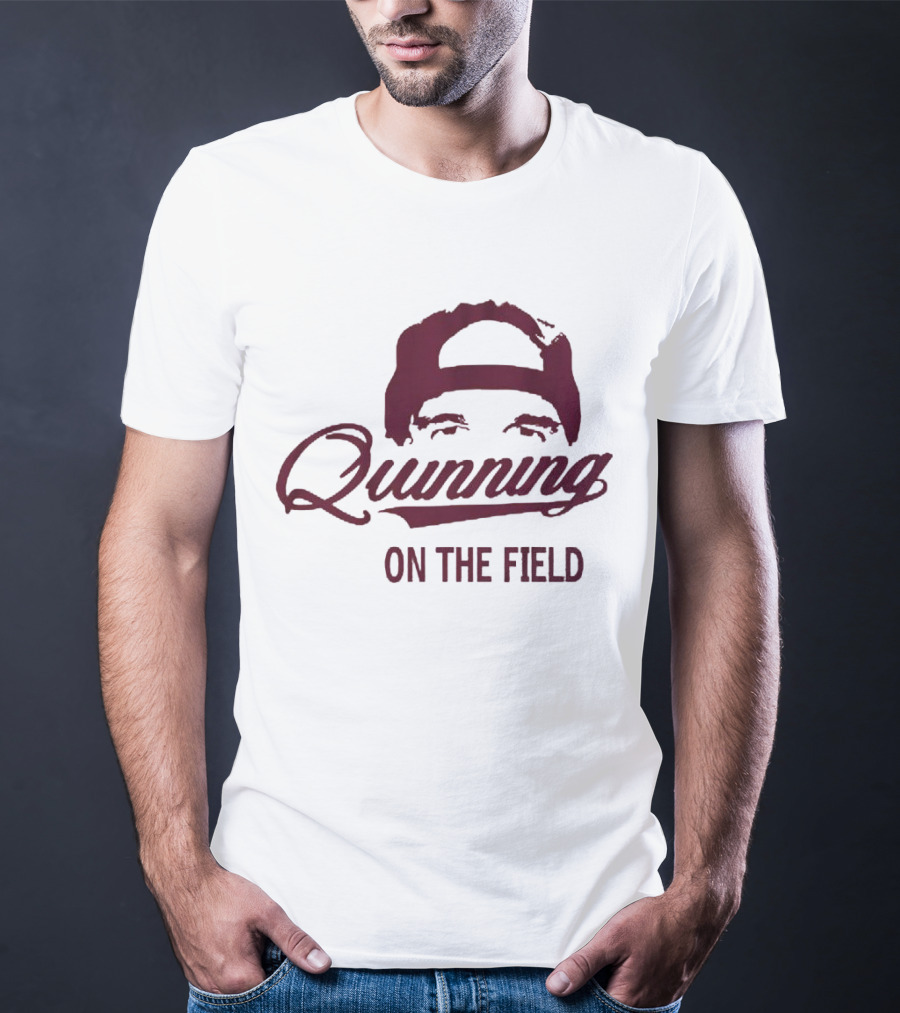 Quinning On The Field Featuring Iconic Backwards Cap Style T-Shirt