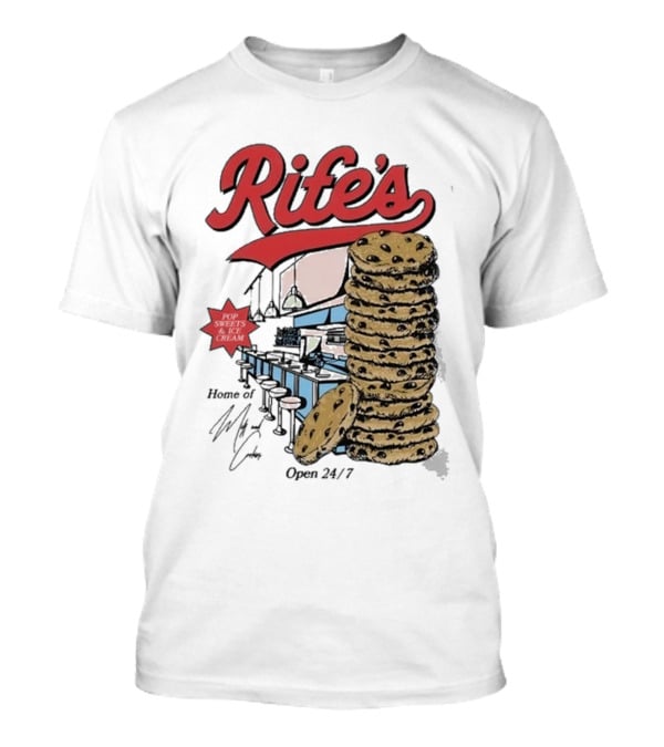 Rife's Diner 2025 Cookie Stack Retro Style T-Shirt