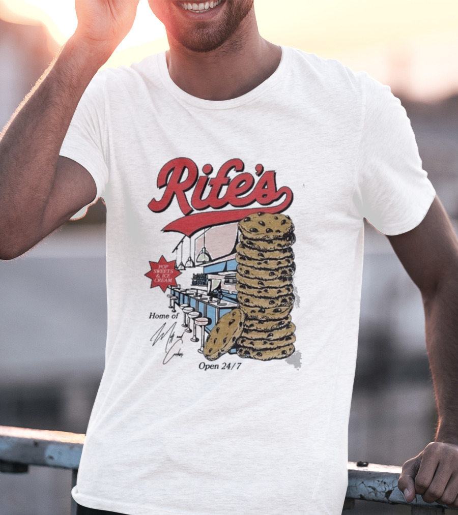 Rife's Diner 2025 Cookie Stack Retro Style T-Shirt
