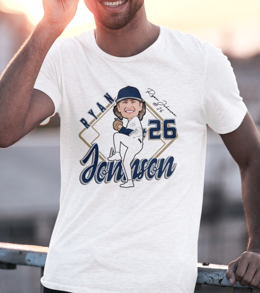 RYAN 26 Baseball Player Illustration 2025 T-Shirt