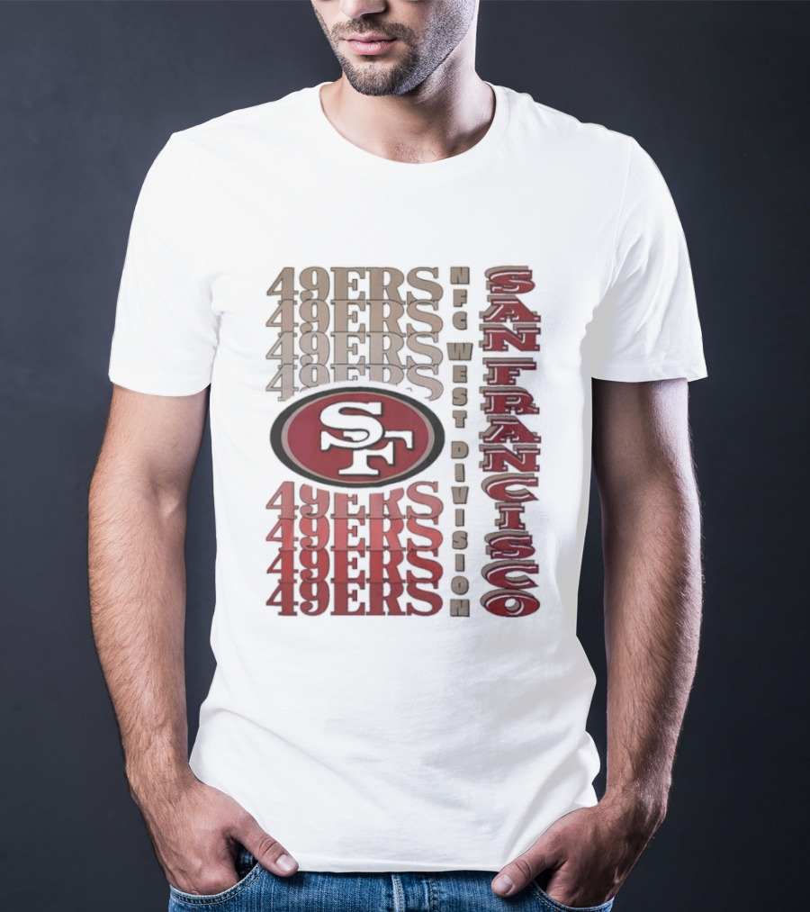 San Francisco 49ers NFC West Division 49ers SF Logo T-Shirt