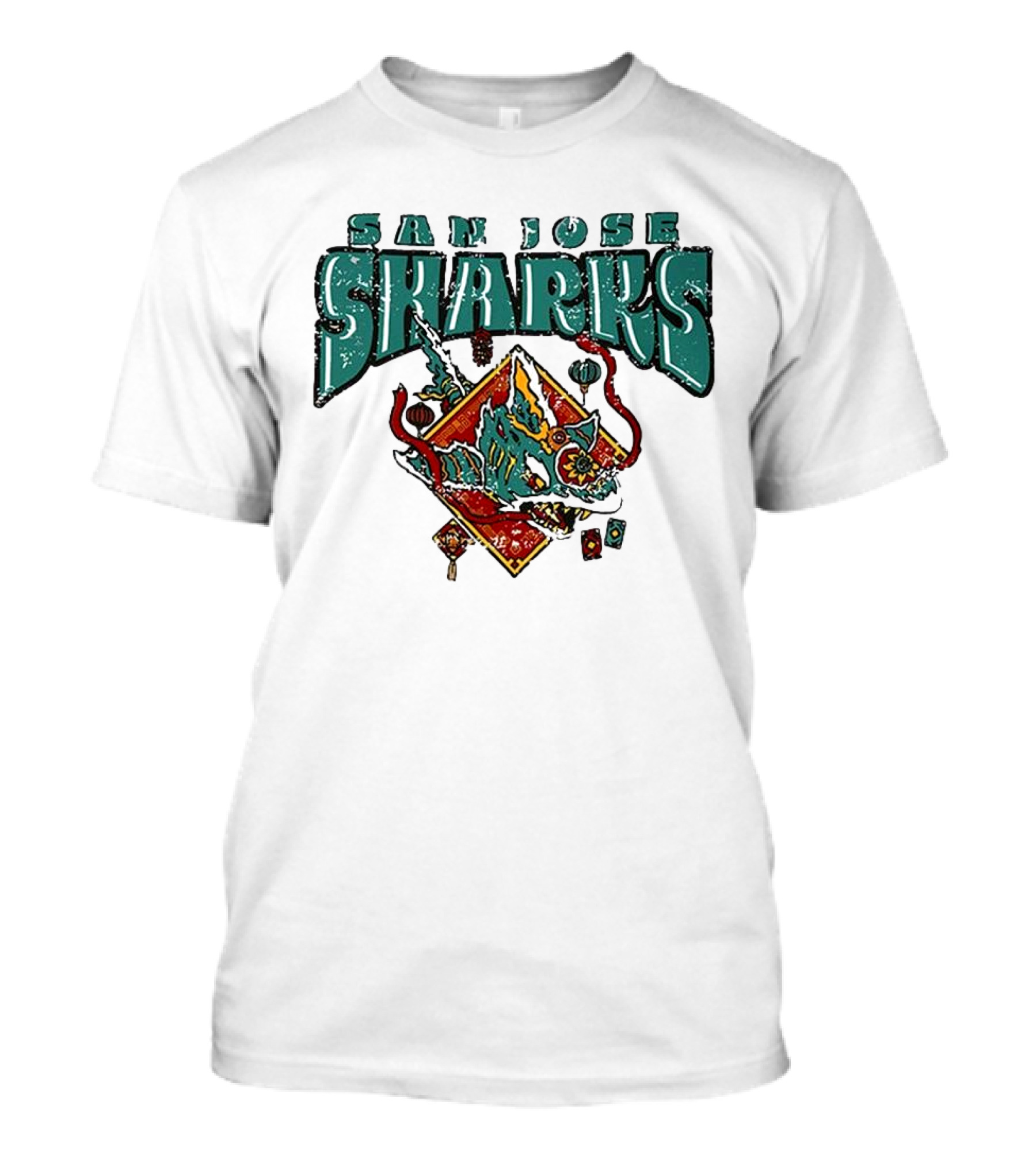 San Jose Sharks 2025 Lunar New Year Blue 84 T-Shirt