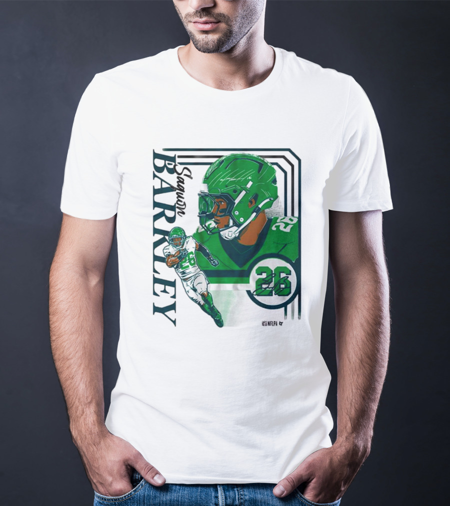 Barkley 26 NFL Philadelphia Eagles Signature Collage T-Shirt