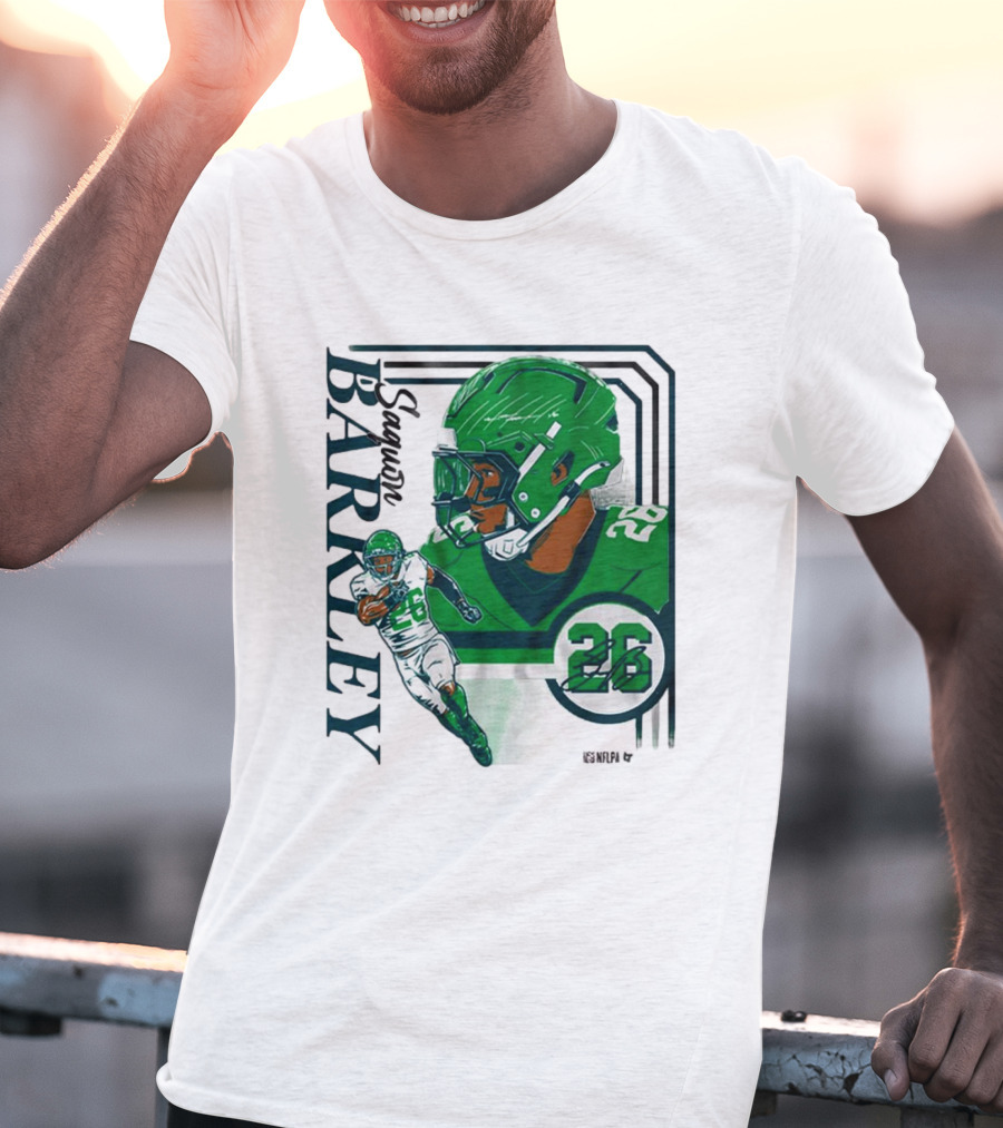 Barkley 26 NFL Philadelphia Eagles Signature Collage T-Shirt