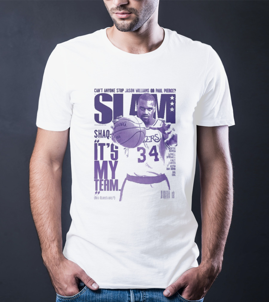 SLAM Shaquille O’Neal Lakers It's My Team 34 T-Shirt