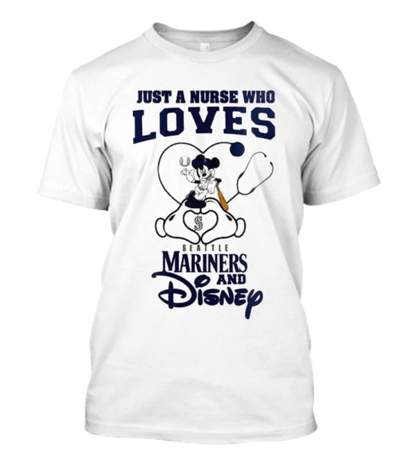 Seattle Mariners Disney Nurse Who Loves Baseball 2025 T-Shirt