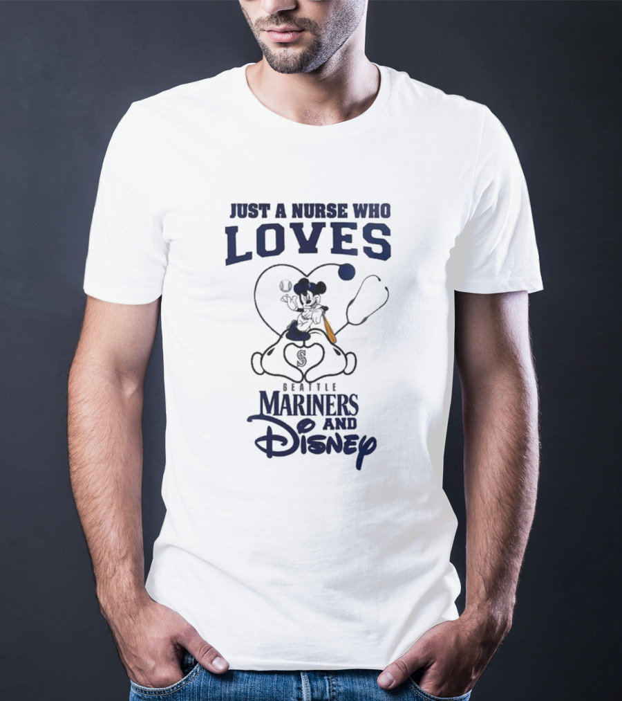 Seattle Mariners Disney Nurse Who Loves Baseball 2025 T-Shirt