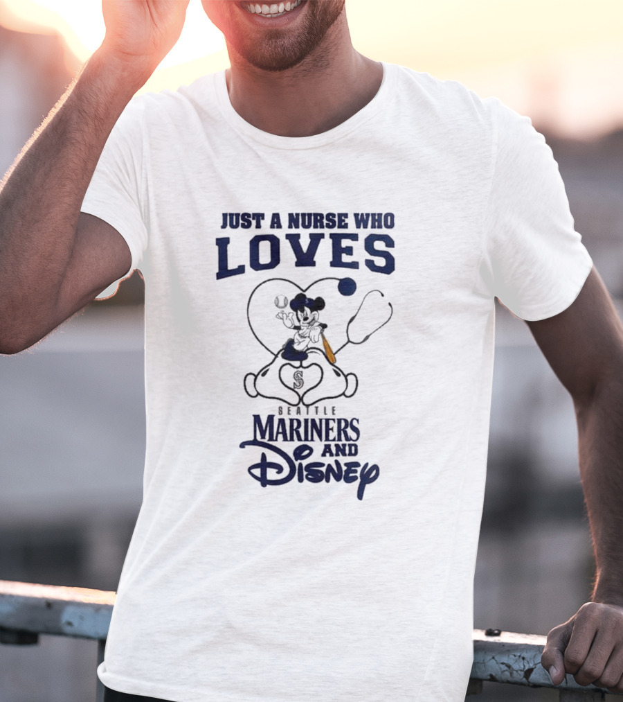 Seattle Mariners Disney Nurse Who Loves Baseball 2025 T-Shirt