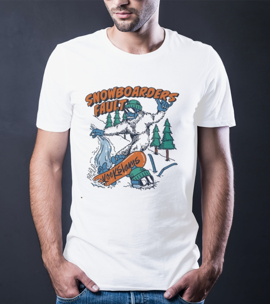 Kookslams Snowboarders Fault Monster Winter Sports Fun T-Shirt
