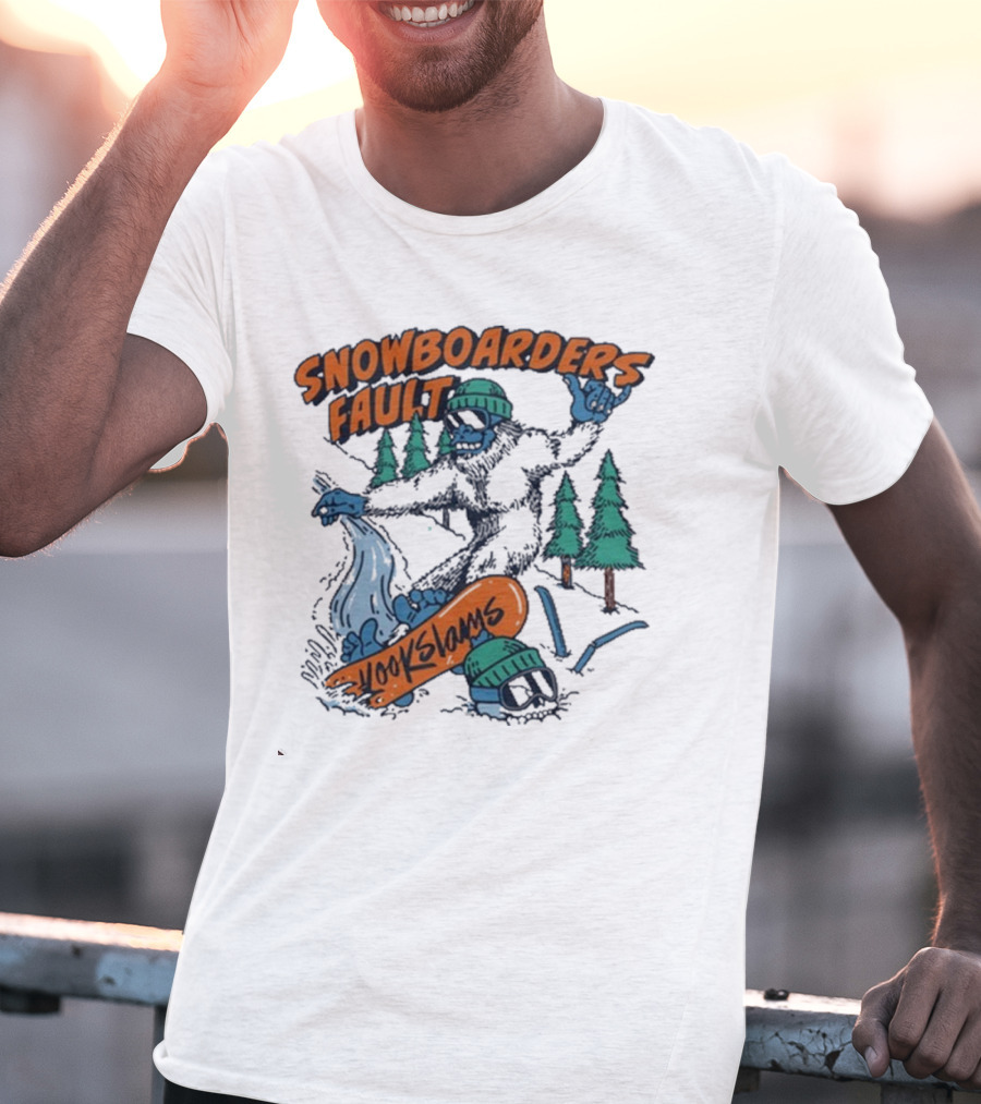 Kookslams Snowboarders Fault Monster Winter Sports Fun T-Shirt