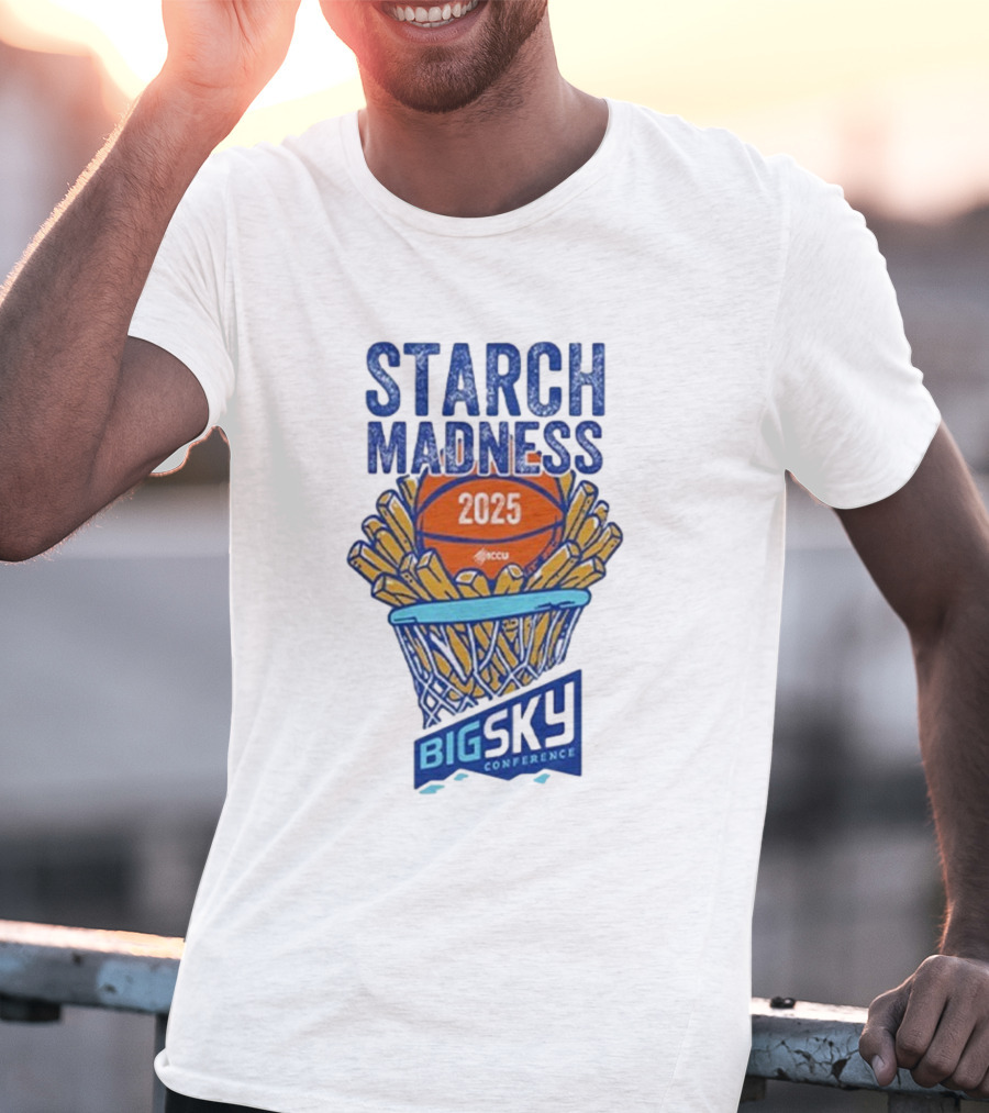 Big Sky Conference Starch Madness 2025 Basketball Theme T-Shirt