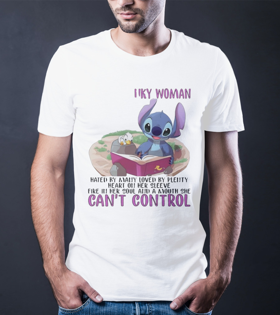 Cranky Woman Stitch Can't Control Hated By Many Loved By Plenty T-Shirt