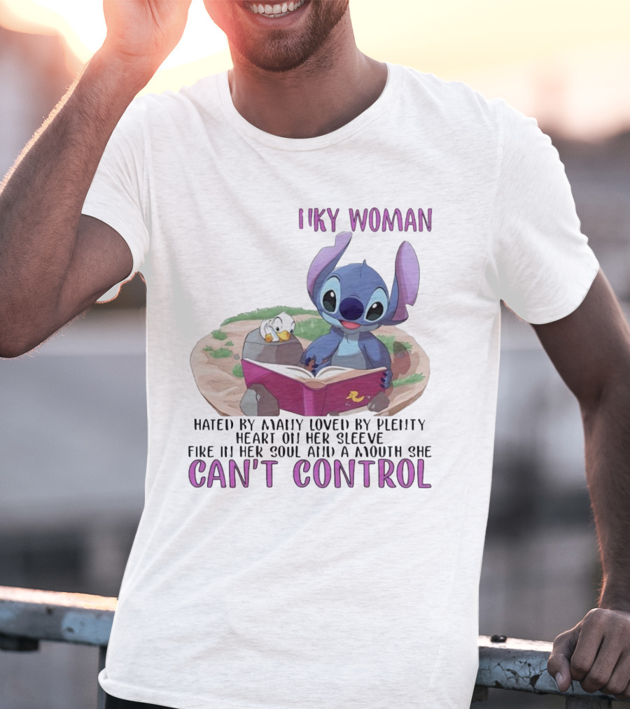 Cranky Woman Stitch Can't Control Hated By Many Loved By Plenty T-Shirt