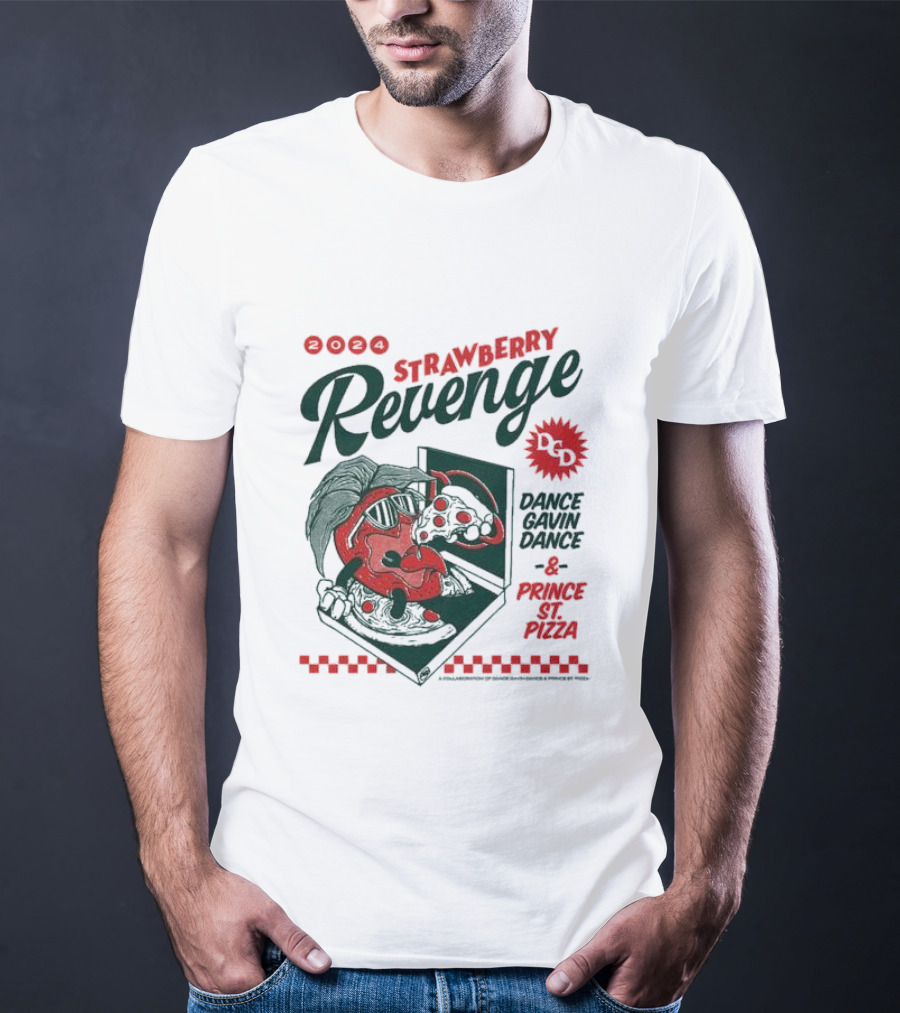 Strawberry Revenge Dance Gavin Dance Pizza Parody Pizza T-Shirt
