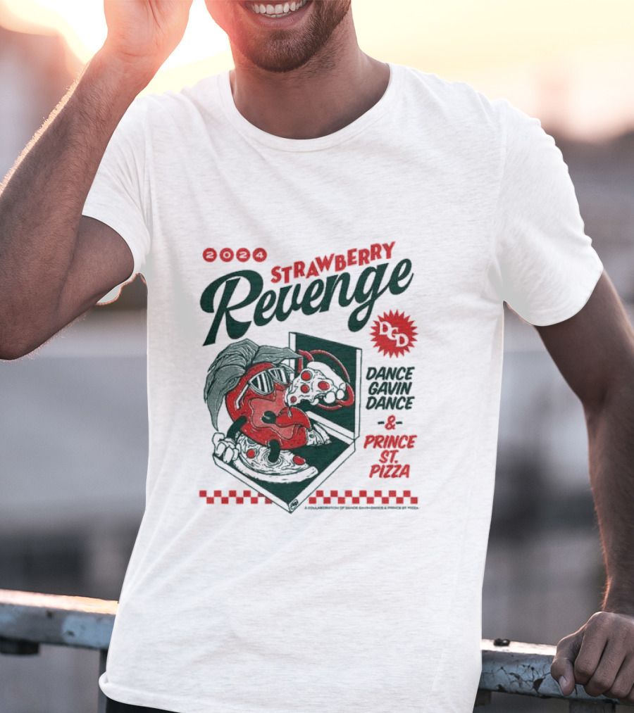 Strawberry Revenge Dance Gavin Dance Pizza Parody Pizza T-Shirt