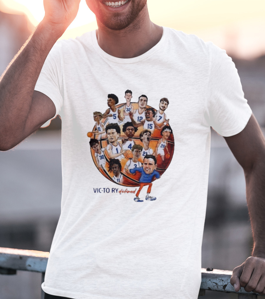 Victorious Gatorsmbk Florida Basketball Caricature Players Team Number 1 T-Shirt
