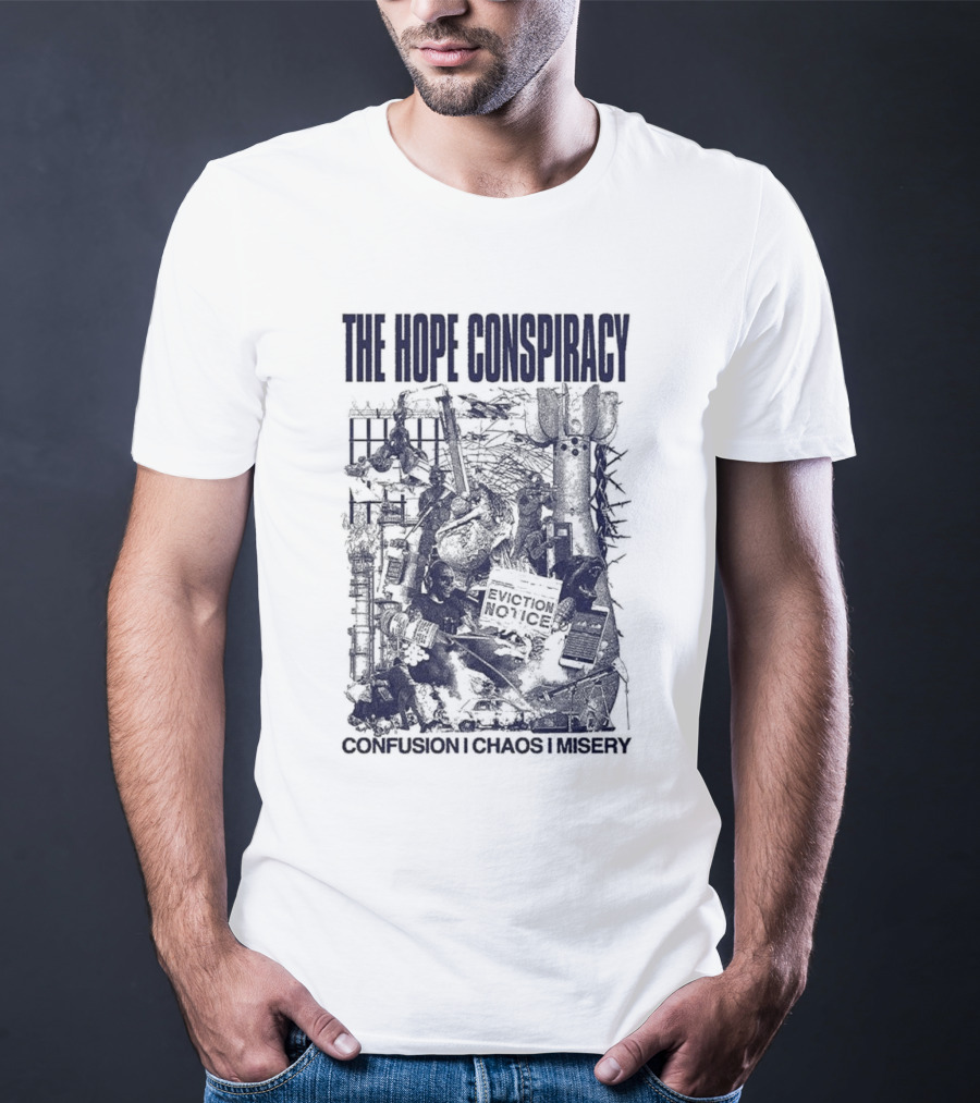 The Hope Conspiracy Branca CCM Natural Vintage-Style Imagery T-Shirt