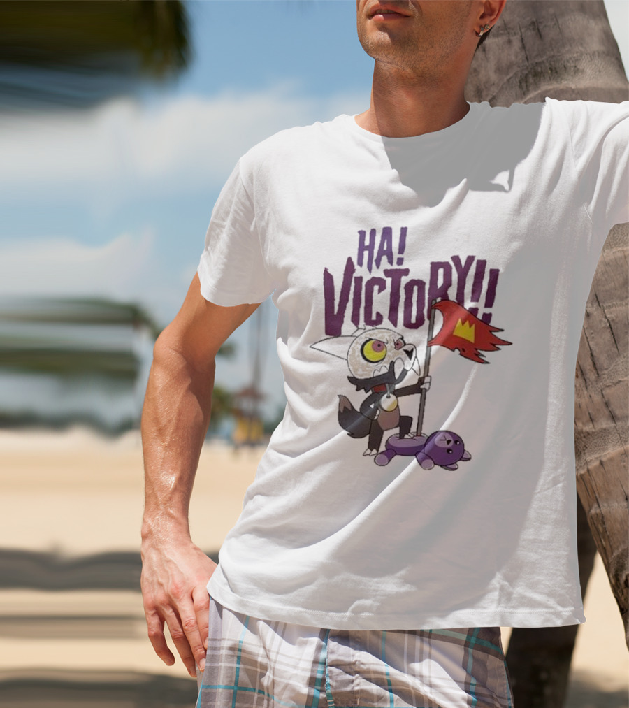 The Owl House Ha Victory King Character And Plush Toy Scene T-Shirt