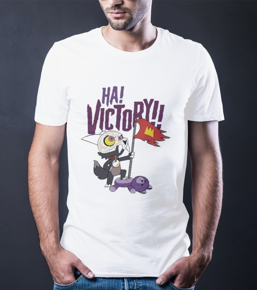 The Owl House Ha Victory King Character And Plush Toy Scene T-Shirt
