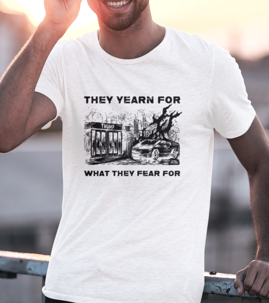They Yearn For What They Fear For Haunted House With Ghostly Elements T-Shirt