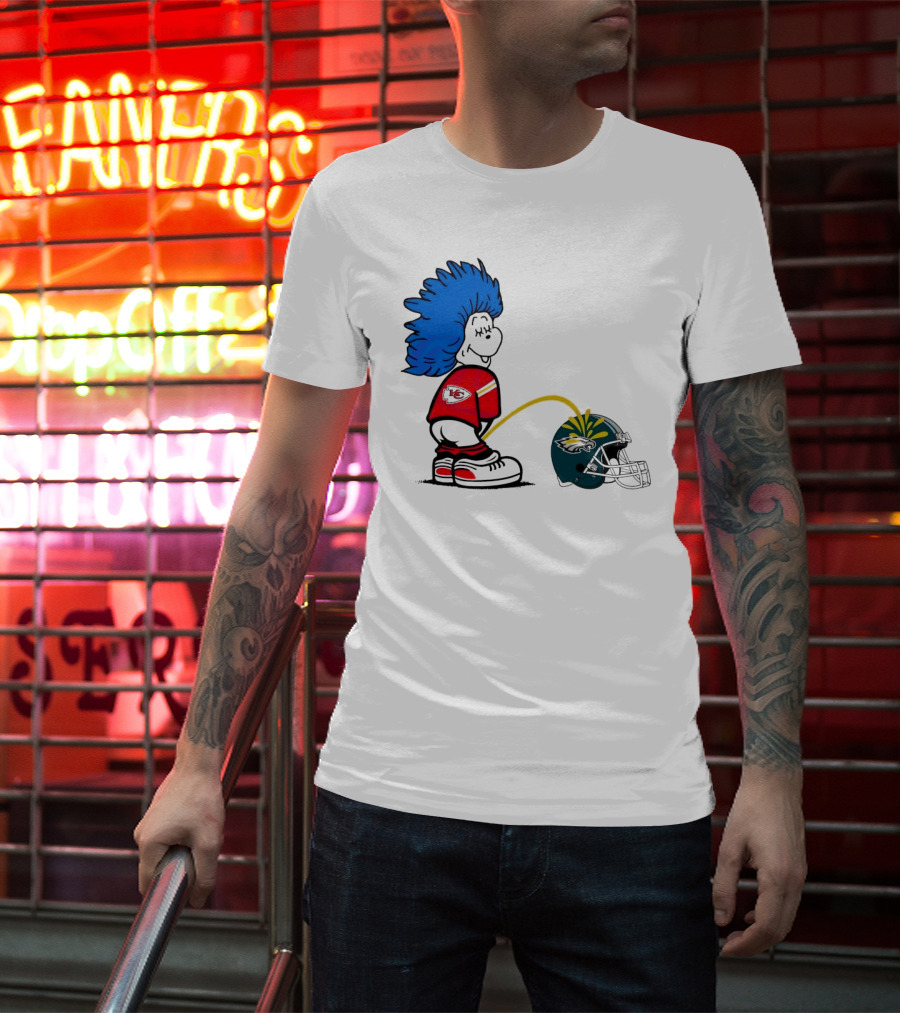 Thing One Kansas City Chiefs Piss On Philadelphia Eagles 2025 T-Shirt