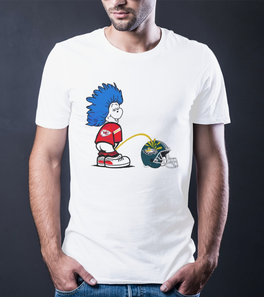 Thing One Kansas City Chiefs Piss On Philadelphia Eagles 2025 T-Shirt