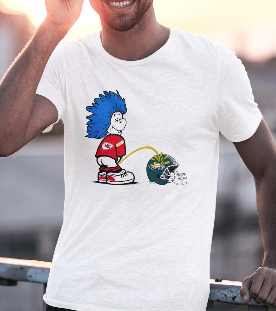 Thing One Kansas City Chiefs Piss On Philadelphia Eagles 2025 T-Shirt