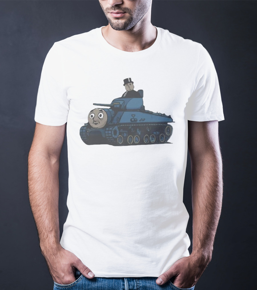 Thomas The Tank Engine And Sir Topham Hatt Tank Fusion Funny T-Shirt