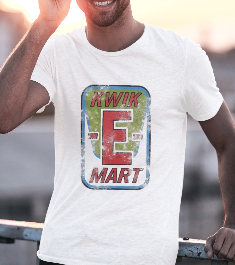 The Simpsons Kwik-E Mart Vintage Distressed Style T-Shirt