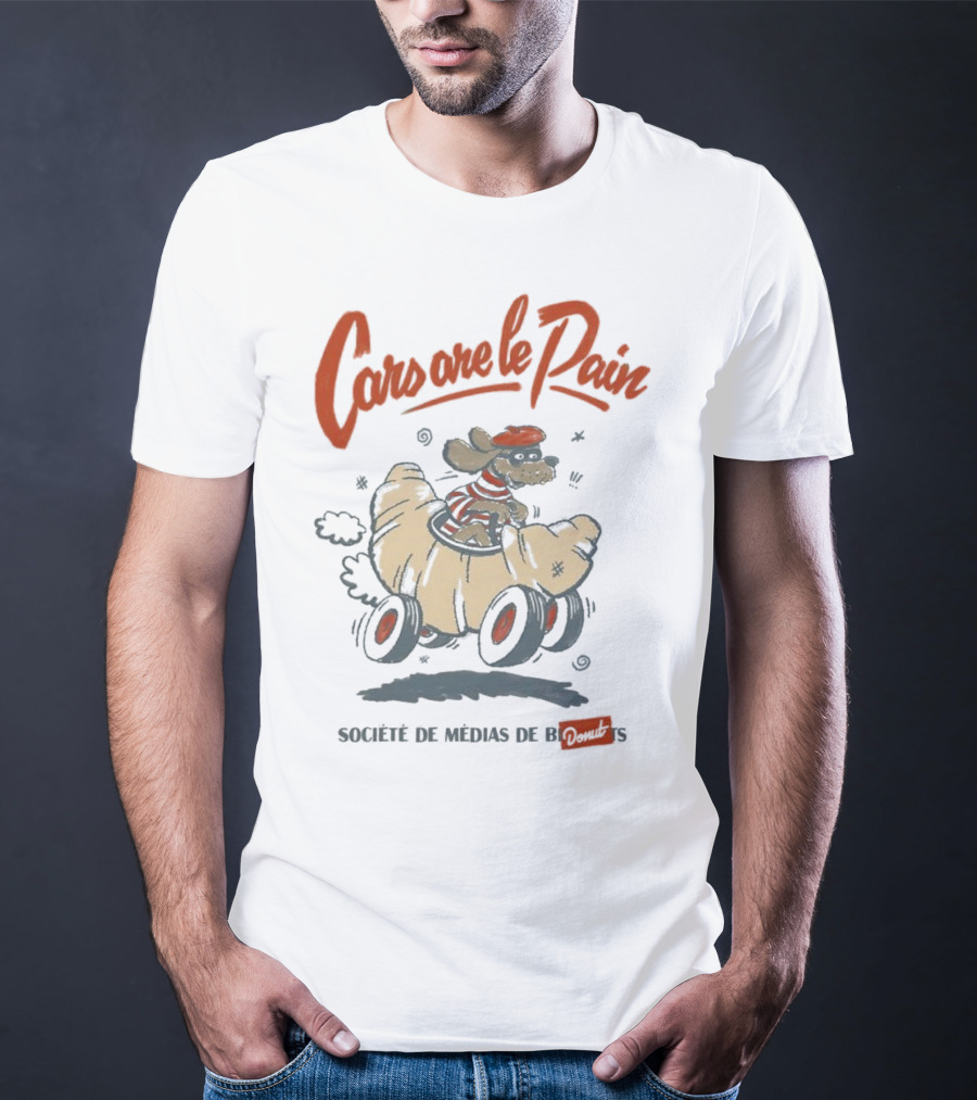 Cars Are Le Pain Société De Médias De Croissants T-Shirt