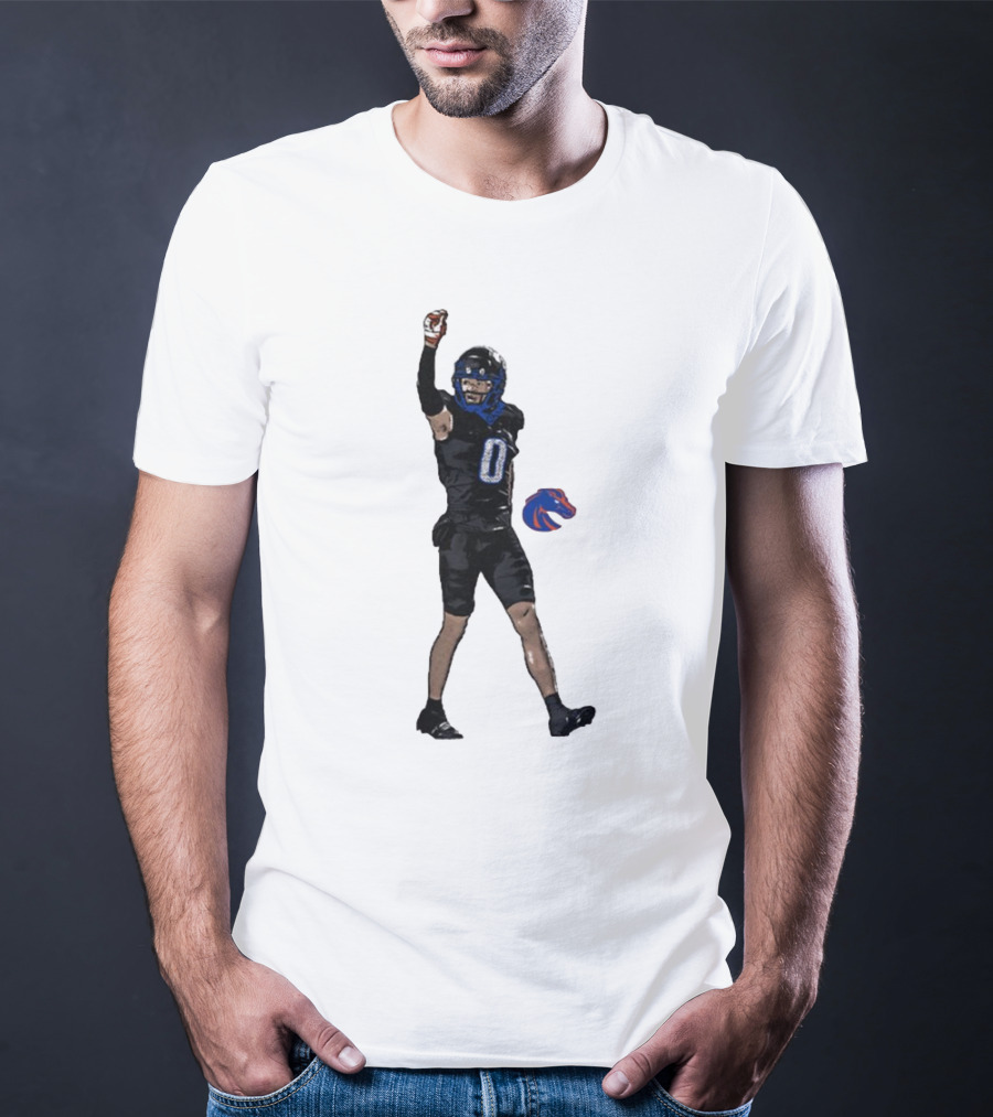 Ty Benefield Boise State Broncos Football Comic Character T-Shirt