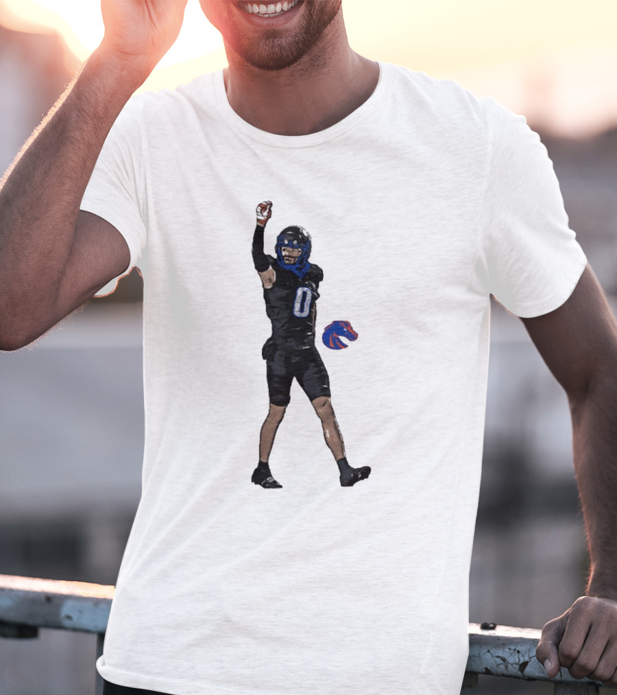 Ty Benefield Boise State Broncos Football Comic Character T-Shirt