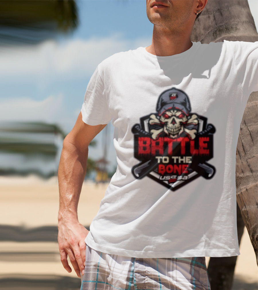 Battle To The Bone USSSA Skull And Crossbones March 21-23 2025 T-Shirt