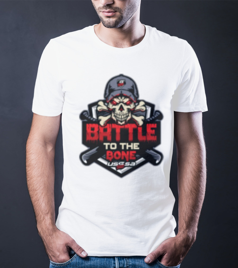 Battle To The Bone USSSA Skull And Crossbones March 21-23 2025 T-Shirt