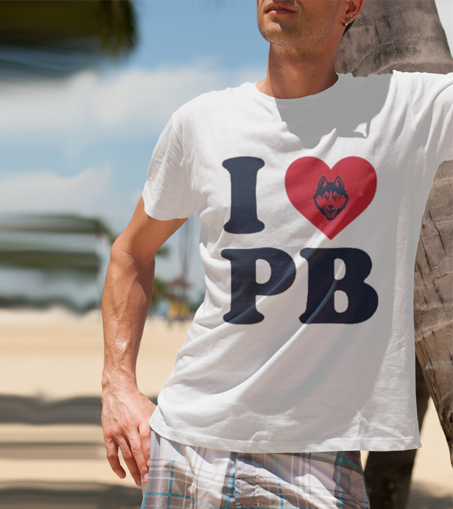 UConn I Heart Huskies Paige Bueckers PB T-Shirt